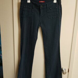 Women's Jrs Y2K Union Bay Navy Blue Low Rise Pants Size 9
